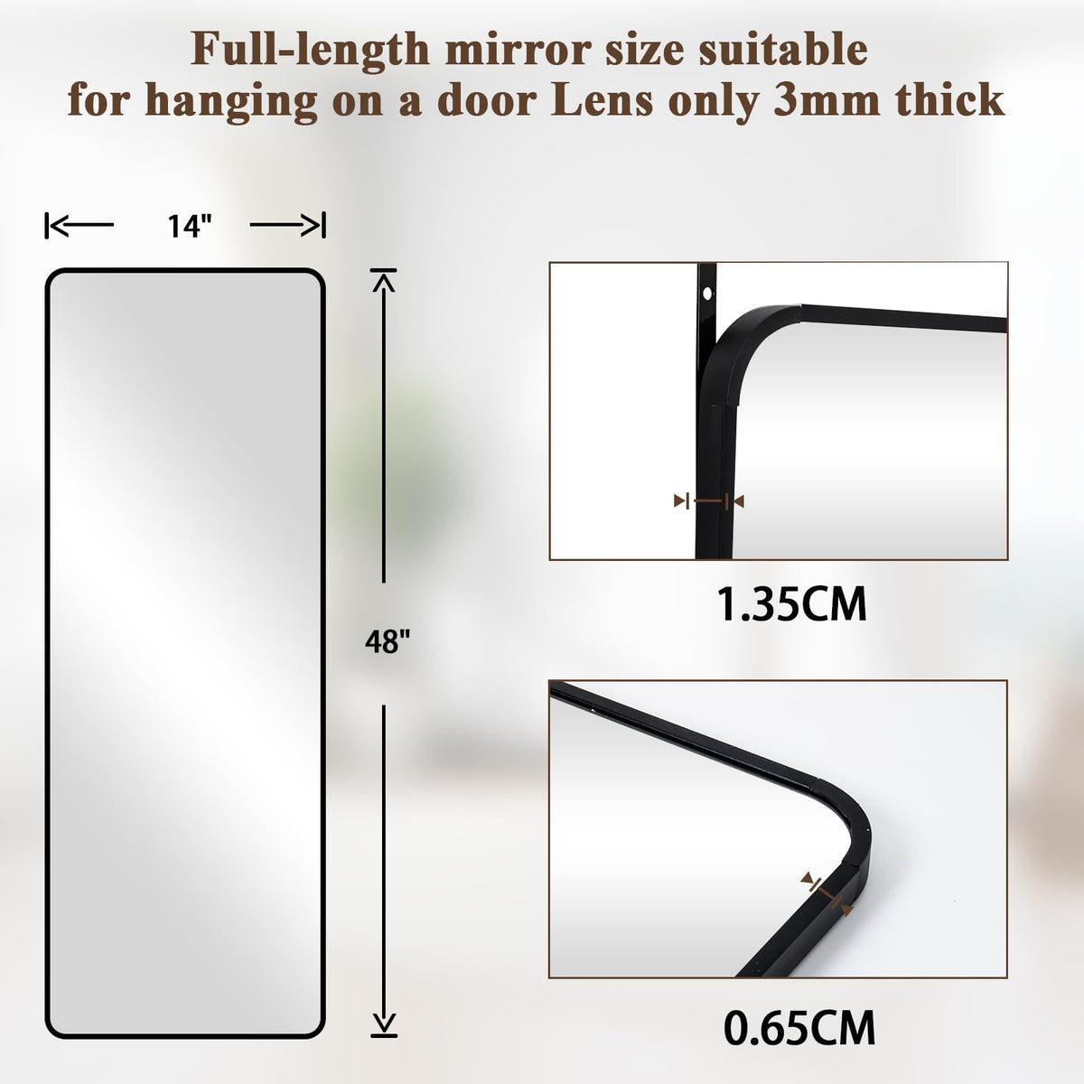 VooBang multi-layer packaging protects the mirror during transit.