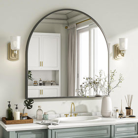 VooBang wall-mounted vanity arch mirror for elegant room styling.