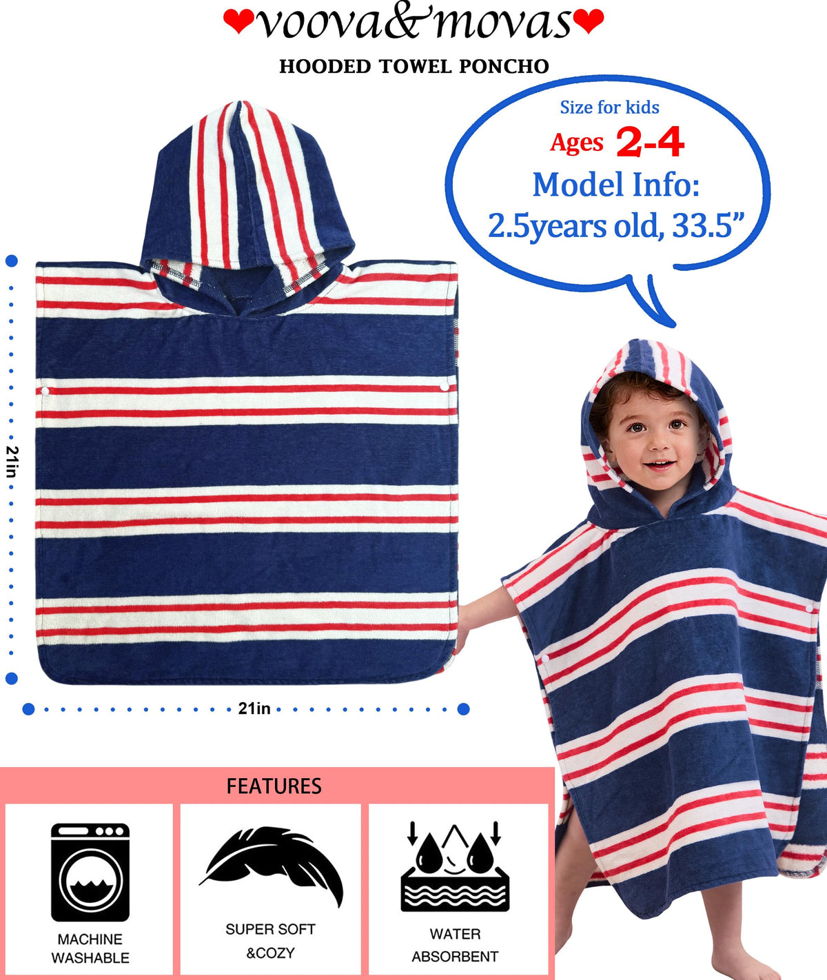 VOOVA & MOVAS towel close-up, absorbent cotton ideal after bath