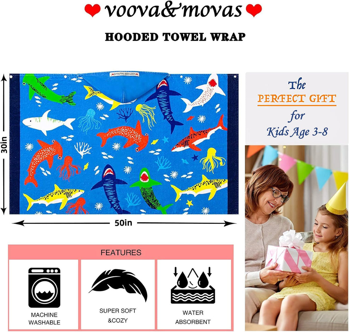 VOOVA & MOVAS easy-care machine-washable towel stays soft after every wash.