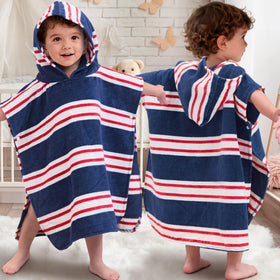 VOOVA & MOVAS hooded baby towel at pool, soft cotton for quick drying