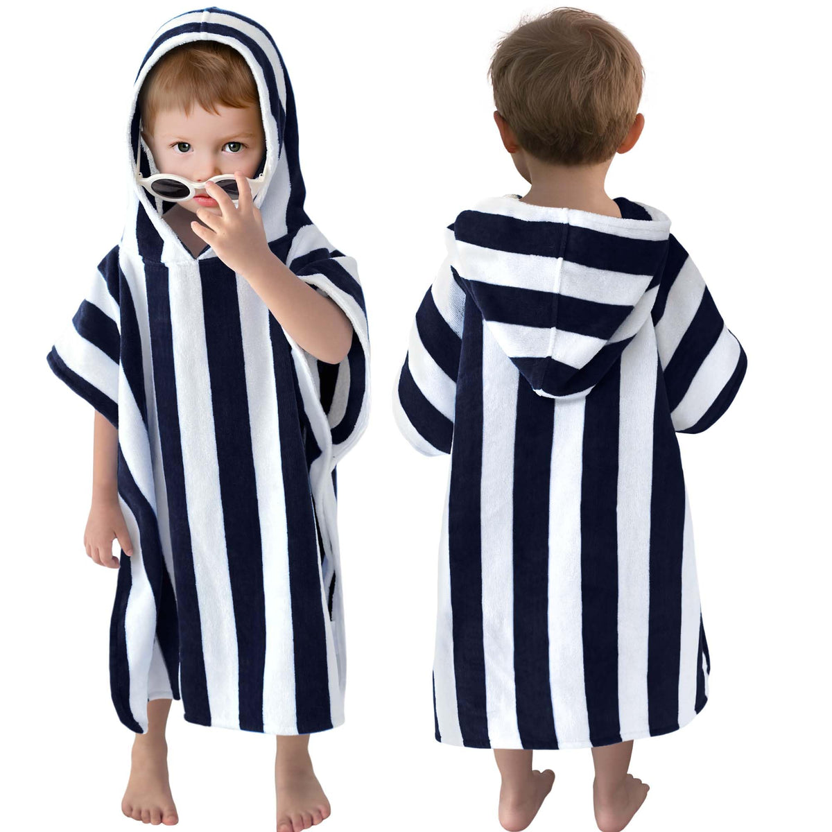 VOOVA & MOVAS hooded poncho towel for kids after pool or bath