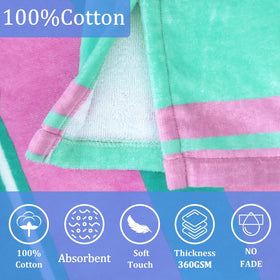 VOOVA & MOVAS hooded towel robe pocket detail; convenient storage for small items.