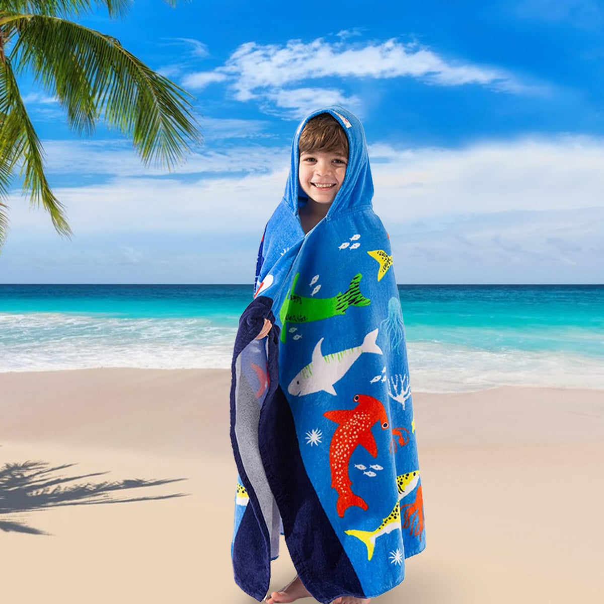 VOOVA & MOVAS towel is multi-functional for bath, pool, and beach adventures.