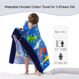 VOOVA & MOVAS soft cotton hooded towel provides gentle touch and high absorption.