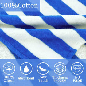 VOOVA & MOVAS toddler towel 21x21 inches, fits ages 2-4, easy wrap after pool.