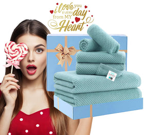 VOOVA and MOVAS vacuum-packed packaging keeps towels fluffy and gift-ready.