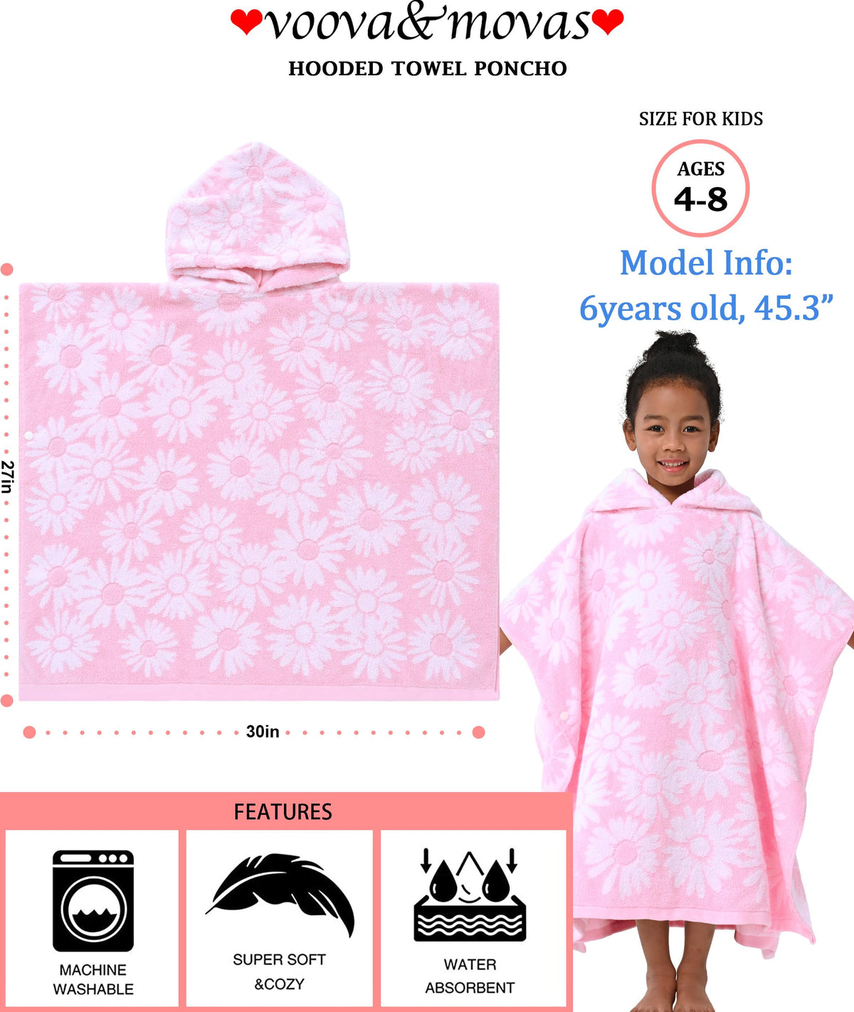 VOOVA & MOVAS Turkish cotton feels soft against skin after swimming.