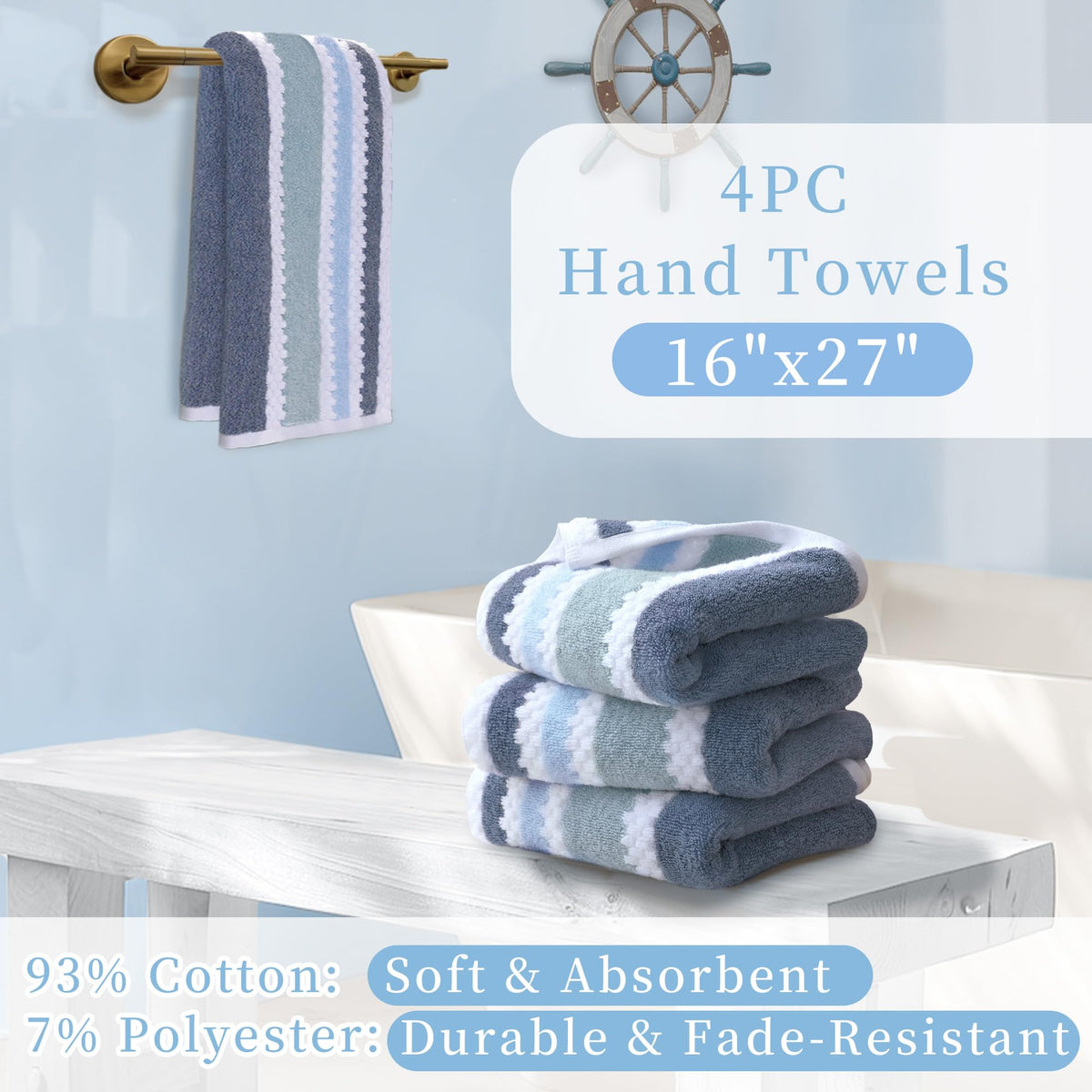 VOOVA & MOVAS waffle towels coastal decor texture enhances serene spa vibes