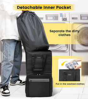 Vorspack laundry bag backpack multi-pocket design aids organization