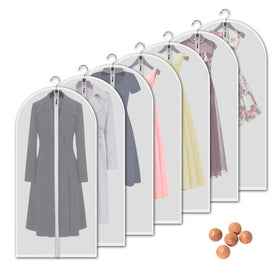 VOSIGREEN hanging garment bags protect long garments from dust while hanging