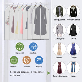 VOSIGREEN seven piece set keeps dresses and gowns organized