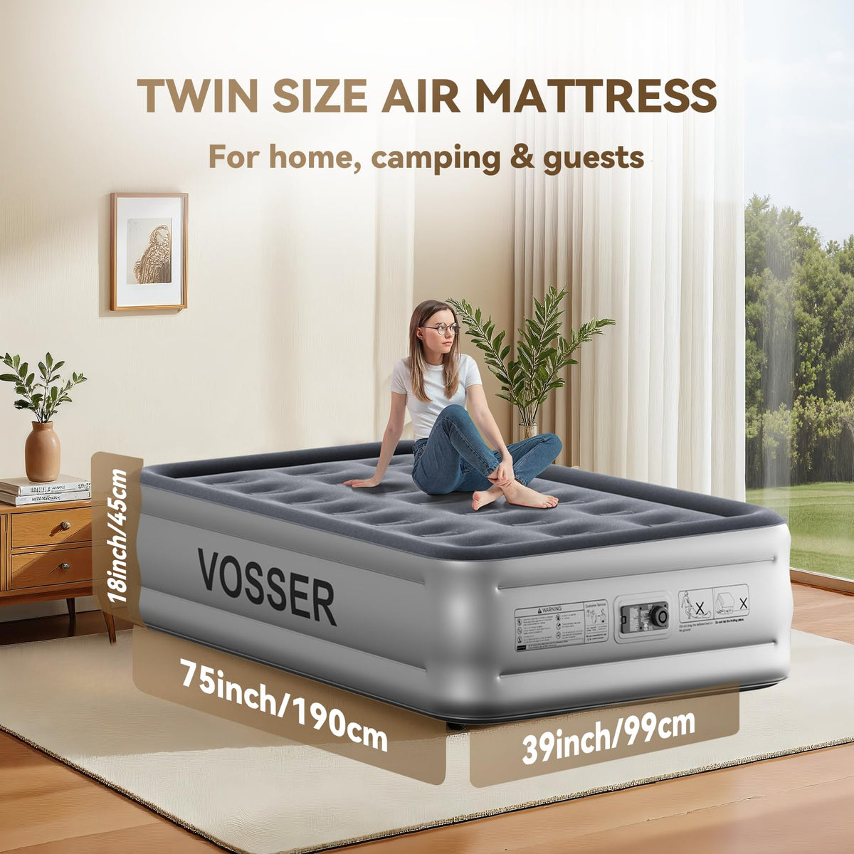 VOSSER carry bag enables easy packing for travel.