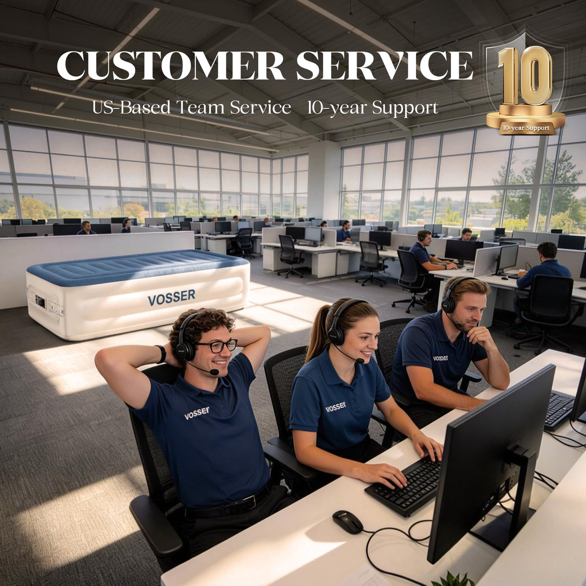 Vosser 10-year support and trusted by millions.