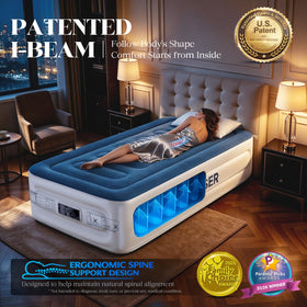 Vosser Twin Air Mattress with thicker PVC for durability.