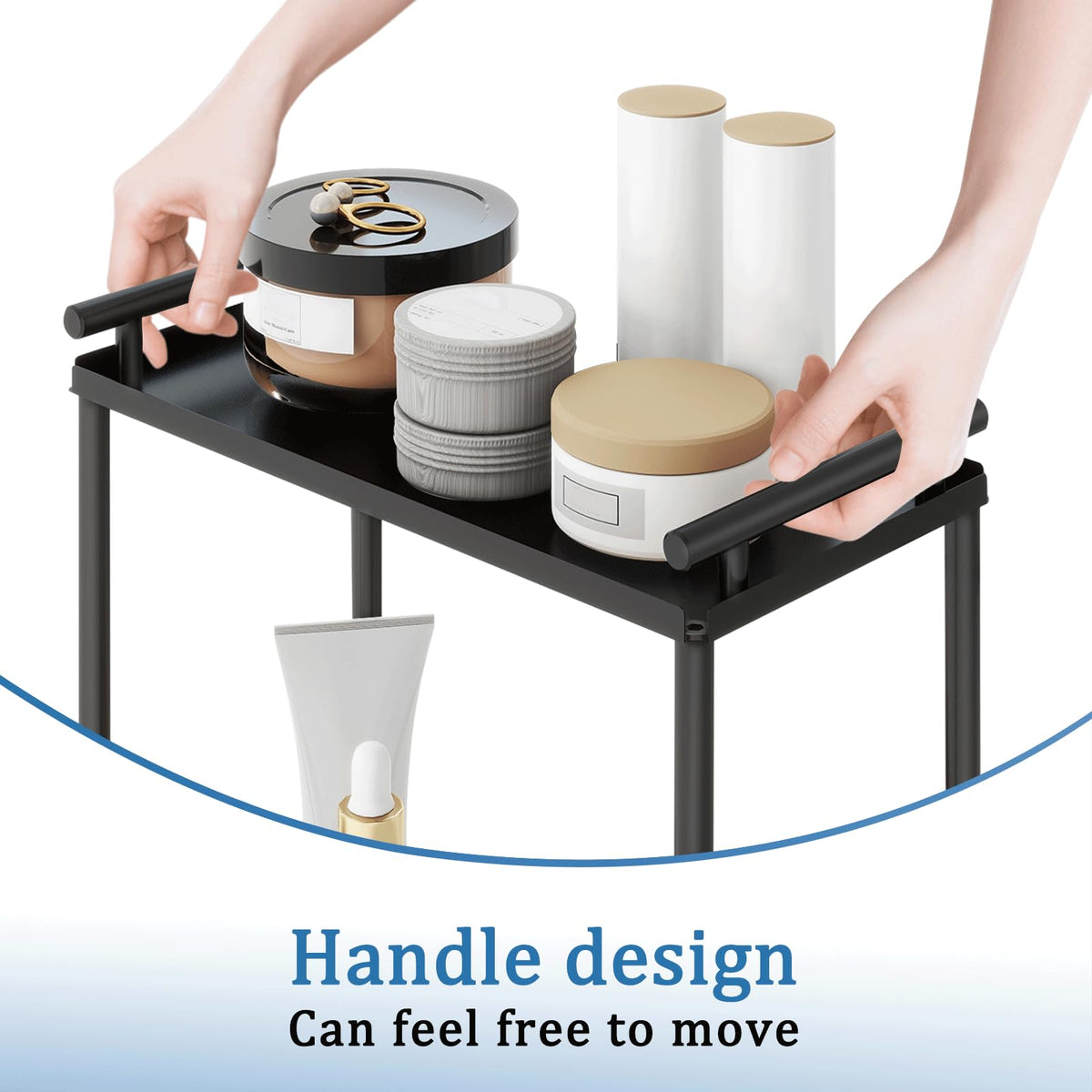 VOTZAAQ countertop shelf for cosmetics and skincare within easy reach
