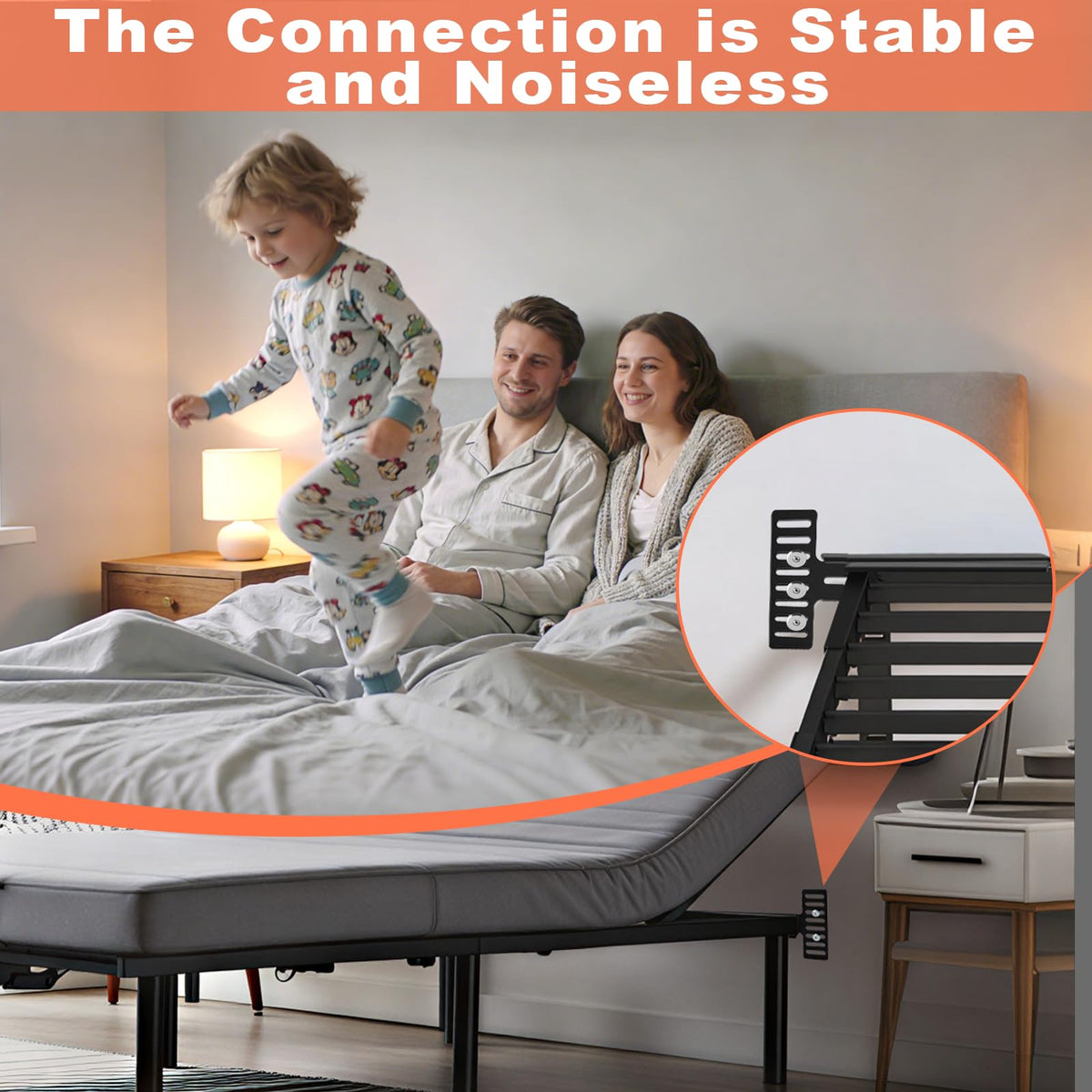 Vovoyager headboard extension rail demonstrates extended fit and flexibility