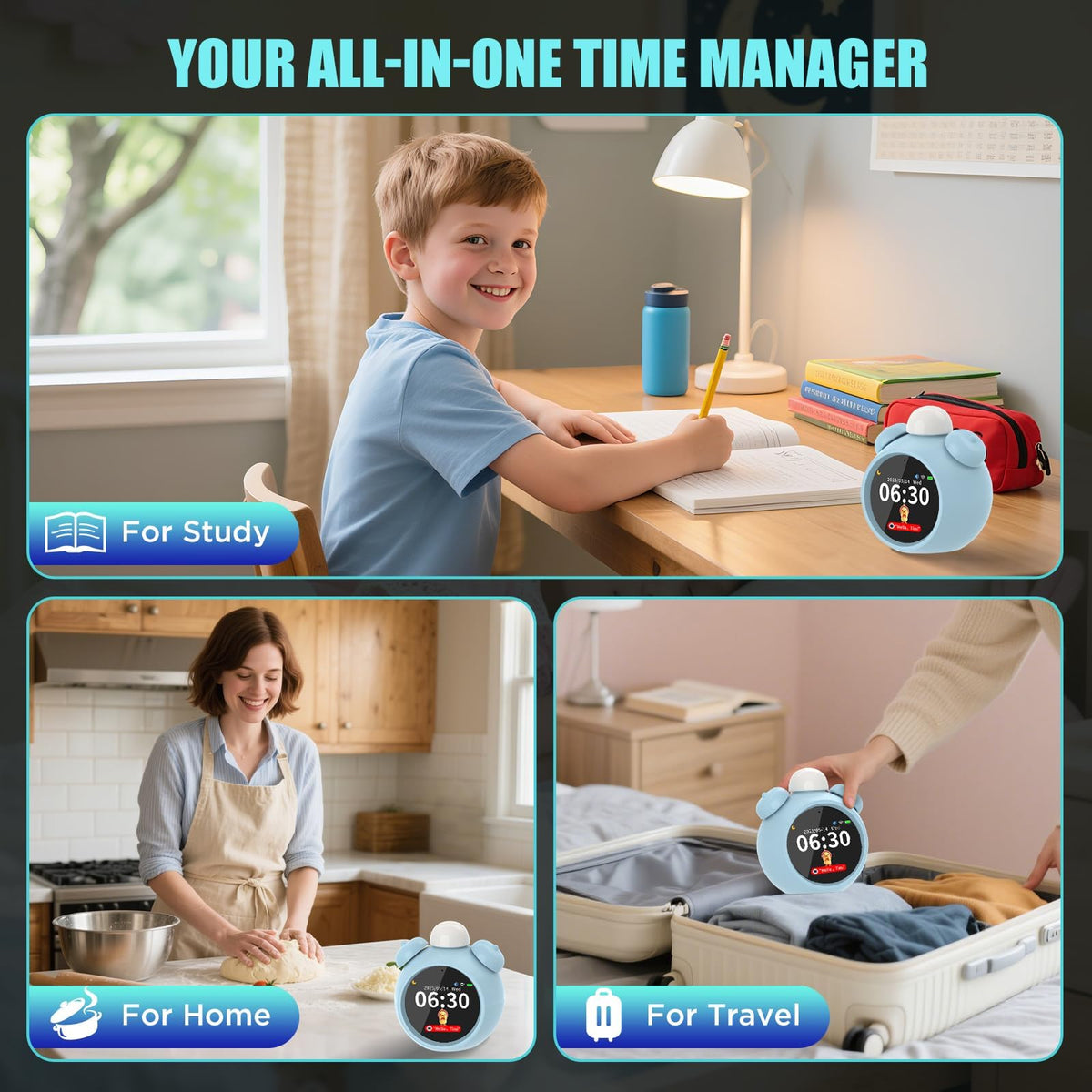 VoxNimbus AI kids alarm clock offline content slot ready for offline stories