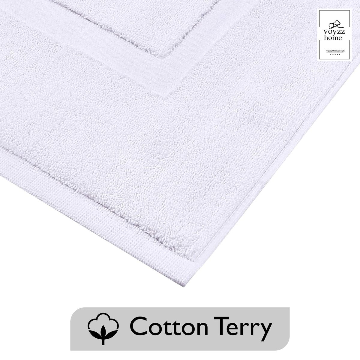 Voyzz Home placed beside shower or tub, these mats offer hotel-like comfort.