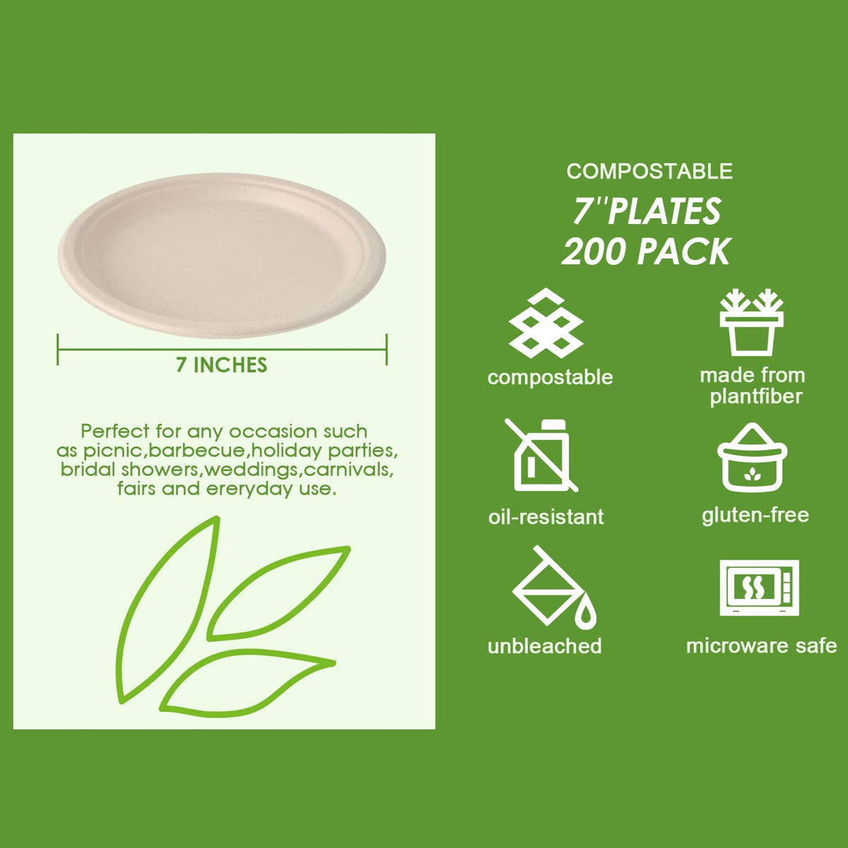 Vplus heavy-duty disposable plates demonstrating strength for gatherings