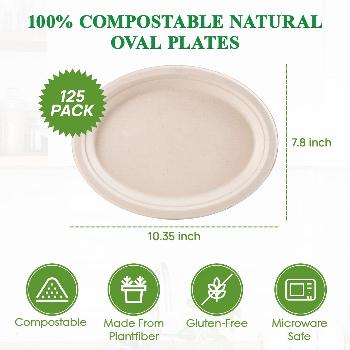 Vplus microwave-safe and freezer-safe plates suitable for leftovers and reheating