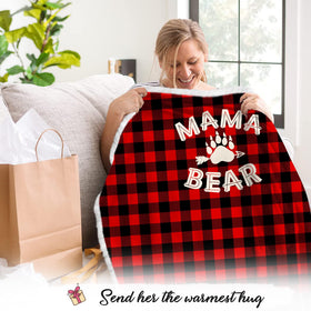 Vprintes Mama Bear hoodie with ultra plush fleece emphasizing soft comfort