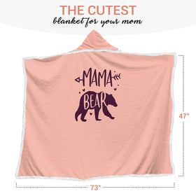 Vprintes Mama Pink hoodie worn from the side for relaxed lounging