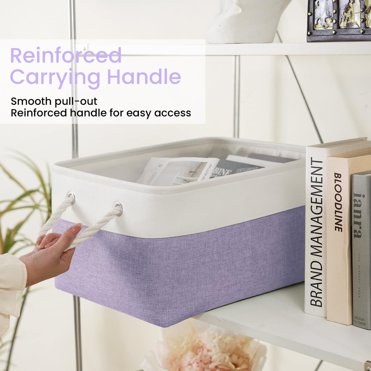VQRTEXA fold-flat bin shown collapsed for space-saving storage.