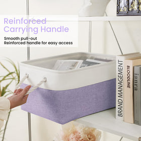 VQRTEXA fold-flat bin shown collapsed for space-saving storage.
