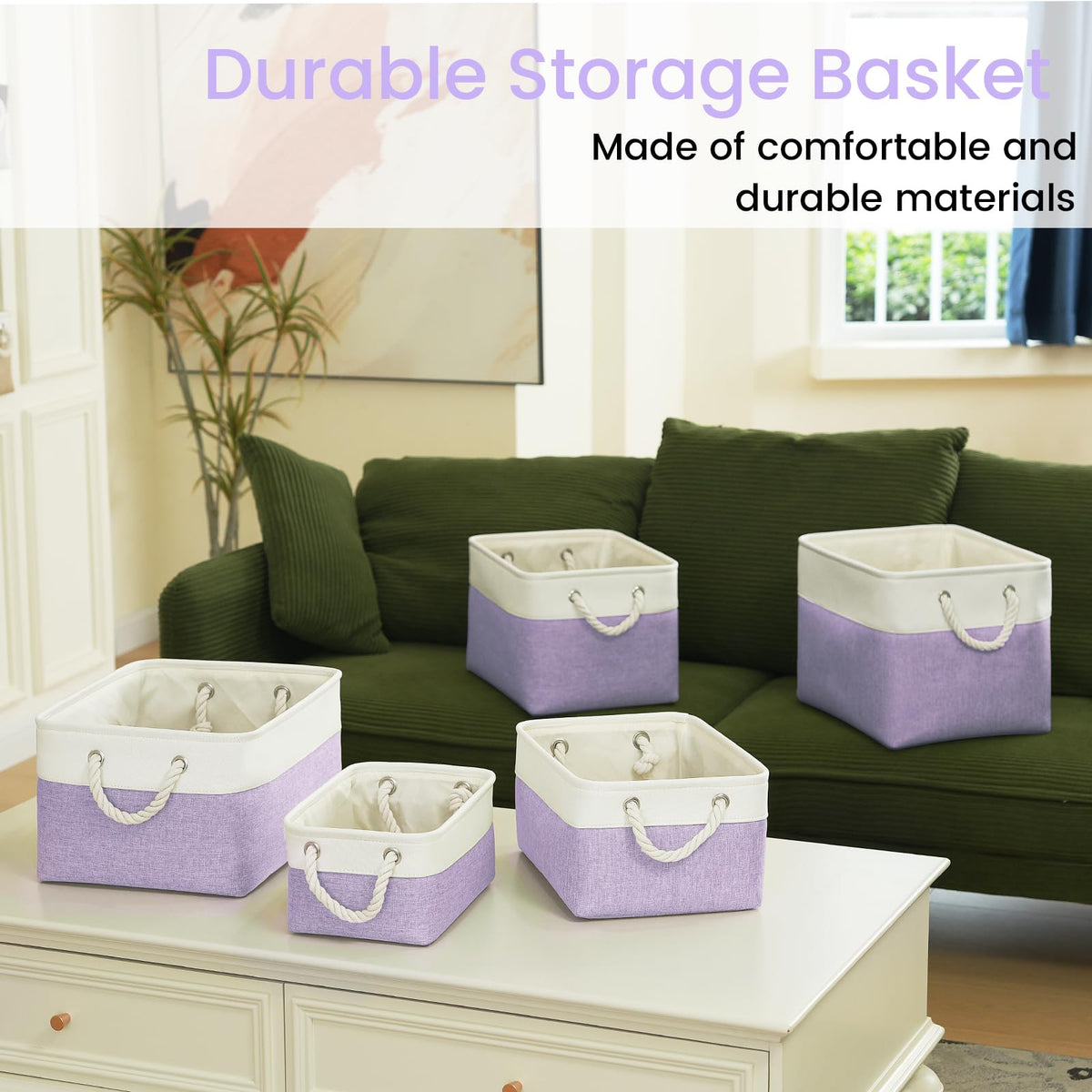 VQRTEXA 3-pack folds flat to maximize shelf space.