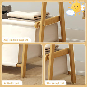 Vriccc dress up rack bottom pocket holds dolls or towels