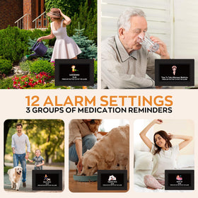 Vruelia 7-inch clock fits living rooms and kitchens as a constant time cue.