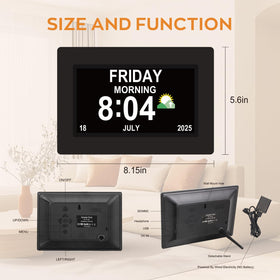 Vruelia plug-in clock ensures continuous accuracy without battery failures.