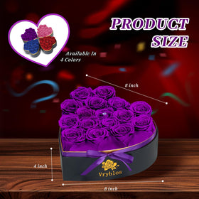 Vryblos heart box includes greeting card for a complete gifting moment.
