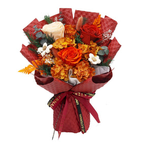 VTJMB preserved flower bouquet in a gift box offers lasting elegance for home decor.