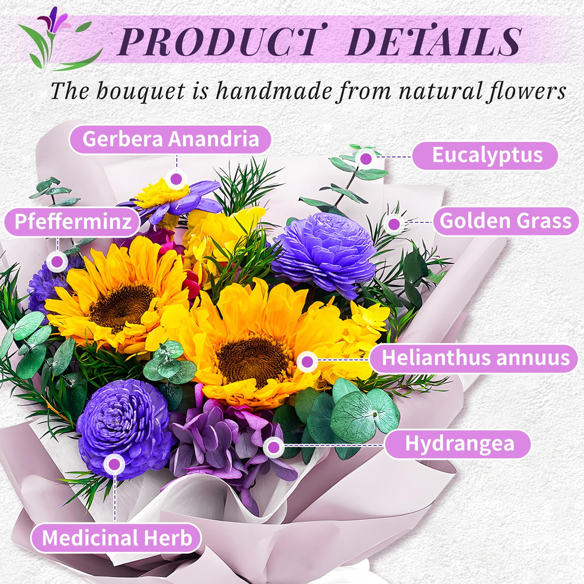 VTJMB Preserved-Rose-Bouquet offers enduring color without water, ideal for home decor.