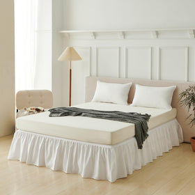 VTNXUN microfiber bed skirt is easy to care for and wash