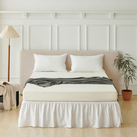VTNXUN bed skirt conceals box spring and bed frame for a clean base