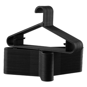 Vtopmart 60-pack plastic hangers with interlocking feature for stronger, modular closet organization.
