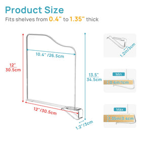 Vtopmart adjustable corner clamps ensure universal shelf fit