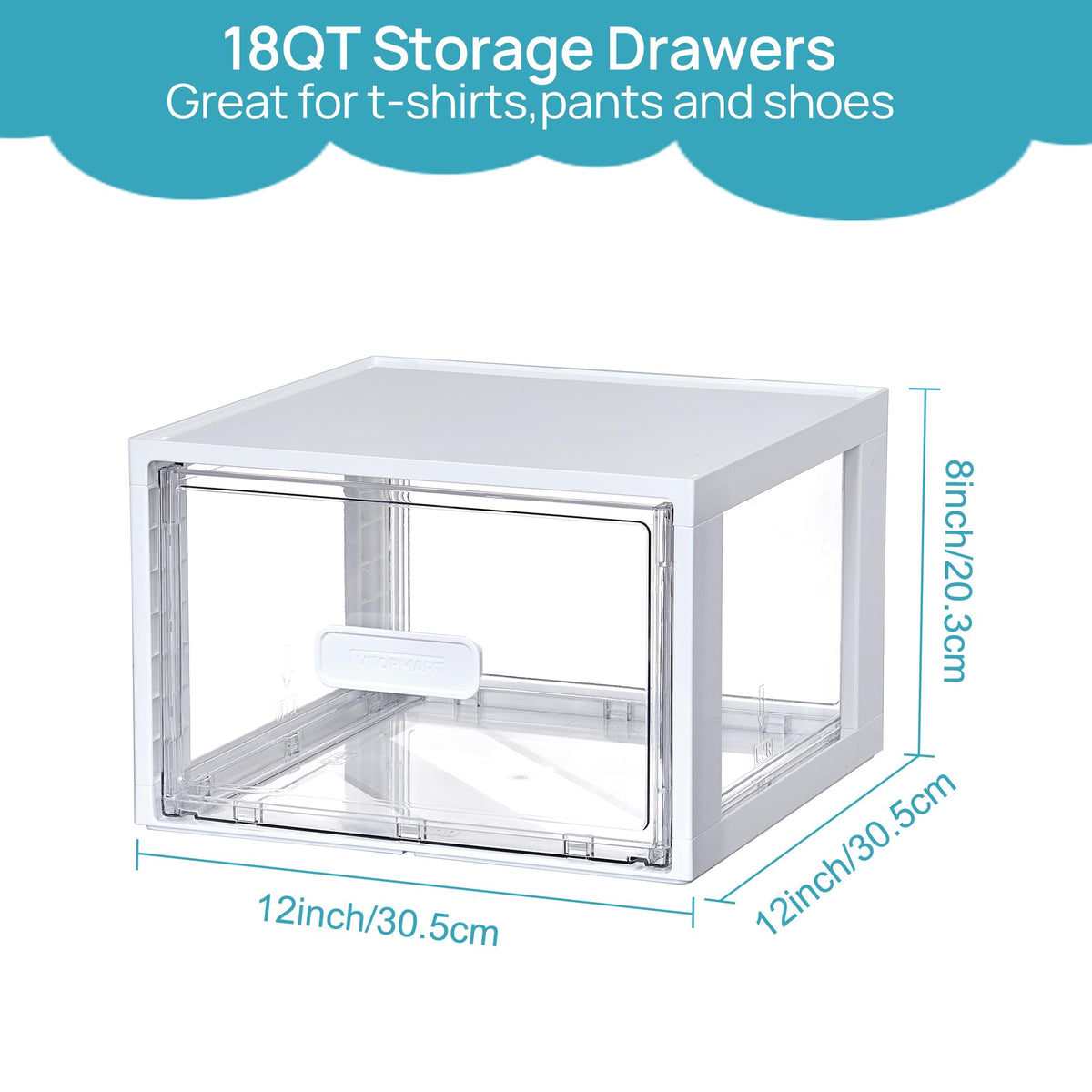 Vtopmart four-pack drawers with quick assembly steps for fast setup.