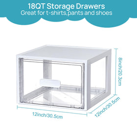 Vtopmart four-pack drawers with quick assembly steps for fast setup.