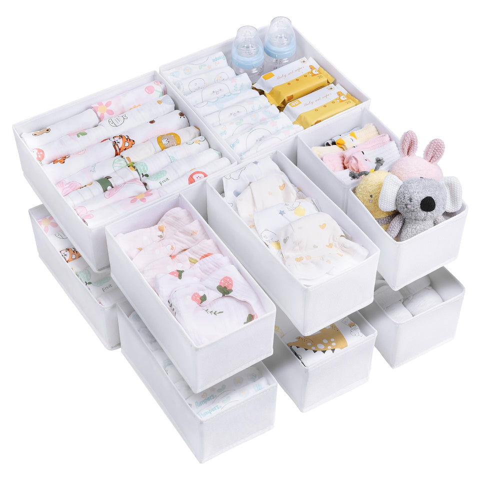Vtopmart large square bin in a drawer for easy wardrobe sorting