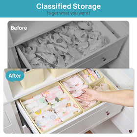 Vtopmart medium bin ideal for underwear or scarves in a dresser.