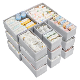 Vtopmart baby drawer large organizer bin for diapers and clothes