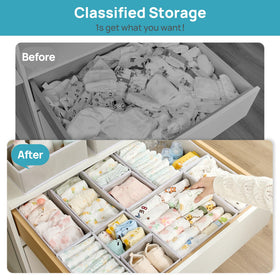 Vtopmart baby drawer rectangle organizer for socks and small items
