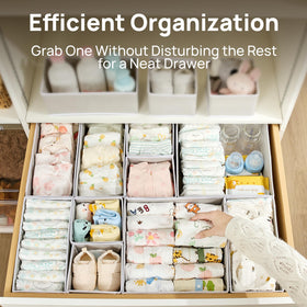 Vtopmart baby drawer small organizer for bibs and tiny essentials