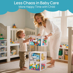 Vtopmart storage bins for bathroom and kitchen storage and accessibility.