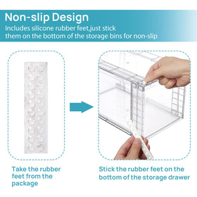 Vtopmart BPA-free acrylic drawer keeps items visible and safe.