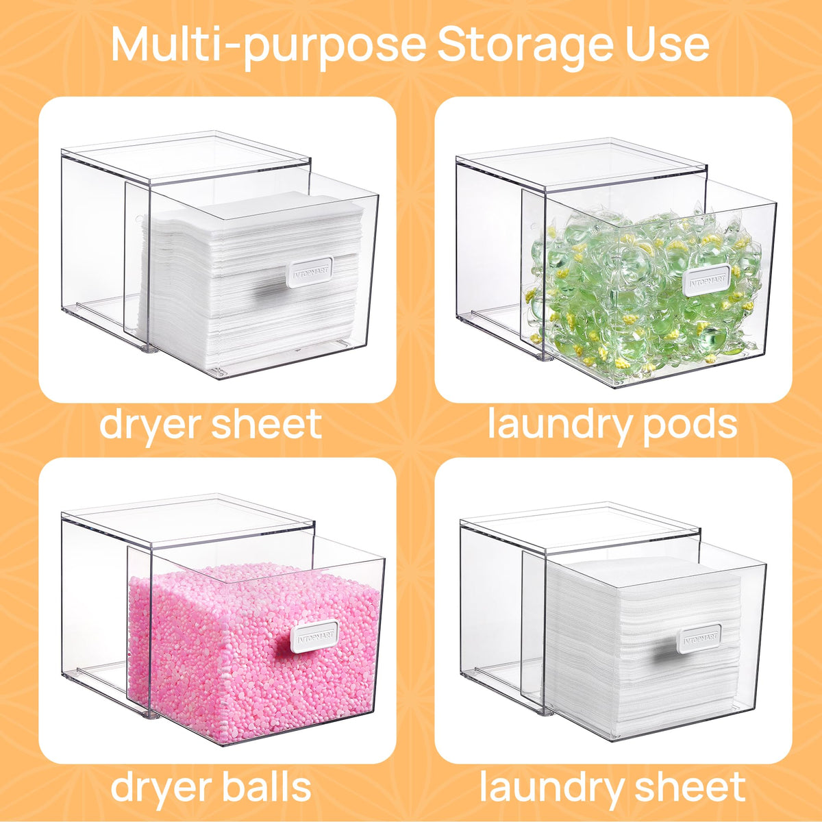 Vtopmart BPA-free plastic construction with clear visibility